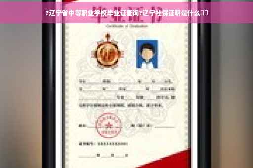 ?辽宁省中等职业学校毕业证查询?辽宁社保证明是什么⚡️