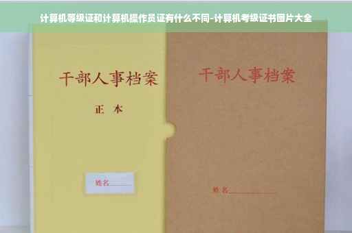 计算机等级证和计算机操作员证有什么不同-计算机考级证书图片大全