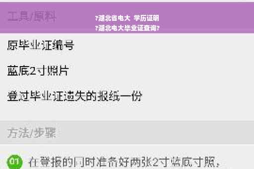 ?湖北省电大  学历证明
?湖北电大毕业证查询?