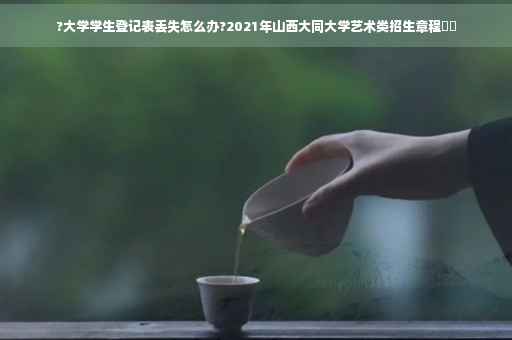 ?大学学生登记表丢失怎么办?2021年山西大同大学艺术类招生章程⚡️