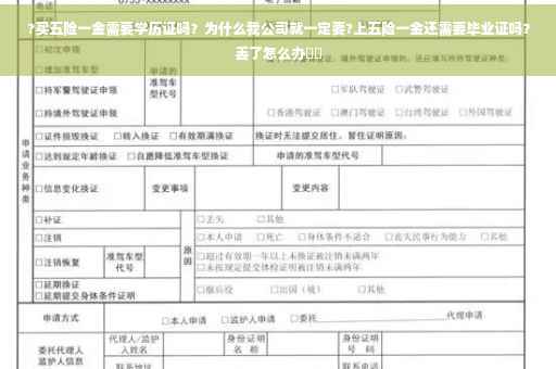 ?买五险一金需要学历证吗？为什么我公司就一定要?上五险一金还需要毕业证吗？丢了怎么办⚡️