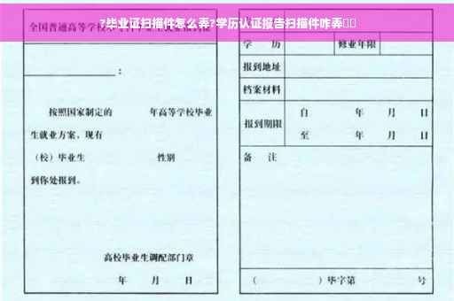 ?毕业证扫描件怎么弄?学历认证报告扫描件咋弄⚡️