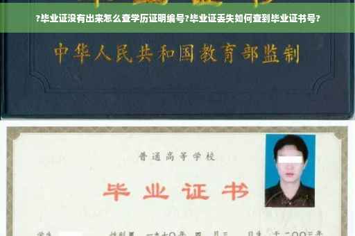 ?毕业证没有出来怎么查学历证明编号?毕业证丢失如何查到毕业证书号?