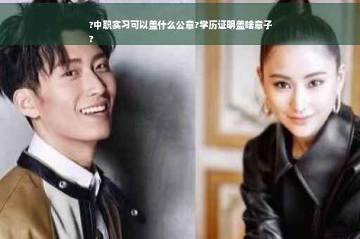 ?中职实习可以盖什么公章?学历证明盖啥章子
?
