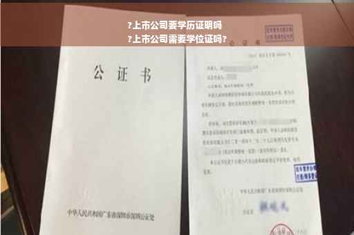 ?上市公司要学历证明吗
?上市公司需要学位证吗?