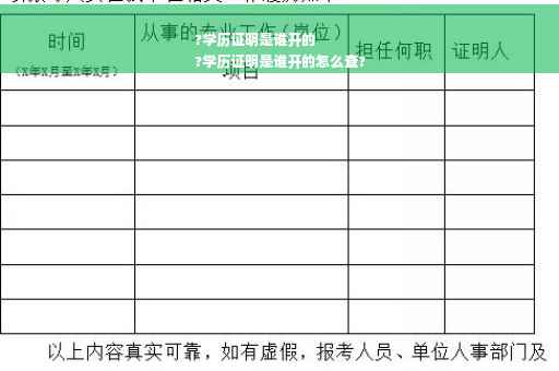 ?学历证明是谁开的
?学历证明是谁开的怎么查?