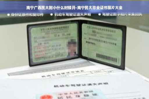 南宁广西民大附小什么时候开-南宁民大毕业证书图片大全