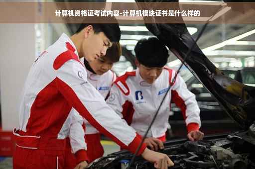 计算机资格证考试内容-计算机模块证书是什么样的