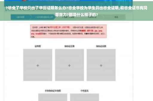 ?毕业了学校只出了学历证明怎么办?毕业学校为学生开出毕业证明,和毕业证书有同等效力?那是什么样子的?