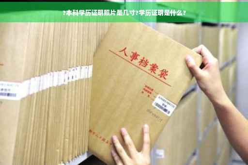 ?本科学历证明照片是几寸?学历证明是什么?