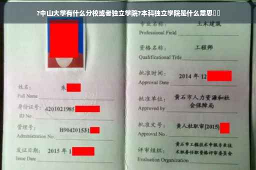?中山大学有什么分校或者独立学院?本科独立学院是什么意思⚡️