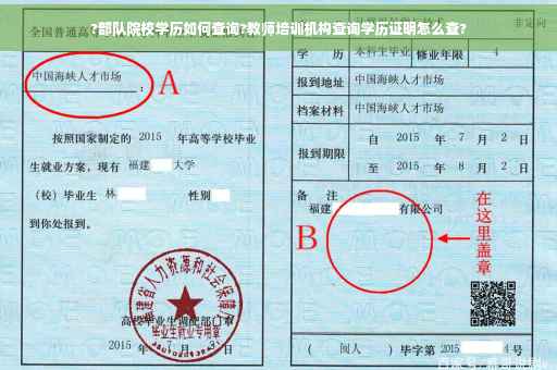 ?部队院校学历如何查询?教师培训机构查询学历证明怎么查?