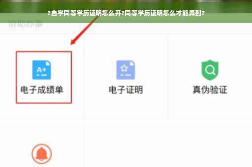 ?自学同等学历证明怎么开?同等学历证明怎么才能弄到?