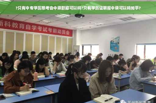 ?只有中专学历想考会中级职称可以吗?只有学历证明报中级可以吗知乎?