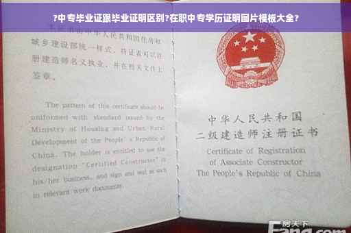 ?中专毕业证跟毕业证明区别?在职中专学历证明图片模板大全?