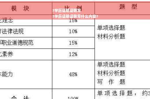 ?学历证明证明写
?学历证明证明写什么内容?