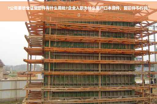 ?公司要毕业证复印件有什么用处?企业入职为什么要户口本原件，复印件不行吗⚡️