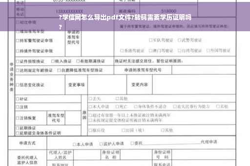 ?学信网怎么导出pdf文件?转码需要学历证明吗
?