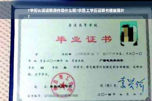 ?学历认证证明原件是什么啊?农民工学历证明书模板图片
?