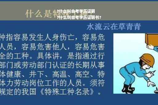 ?什么叫自考学历证明
?什么叫自考学历证明书?