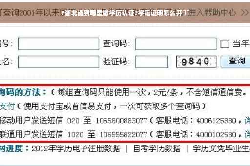 ?湖北省到哪里做学历认证?学籍证明怎么开⚡️
