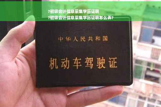 ?初级会计信息采集学历证明
?初级会计信息采集学历证明怎么弄?