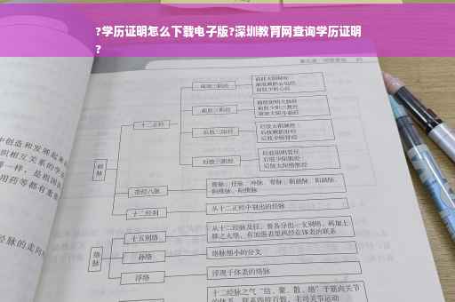 ?学历证明怎么下载电子版?深圳教育网查询学历证明
?