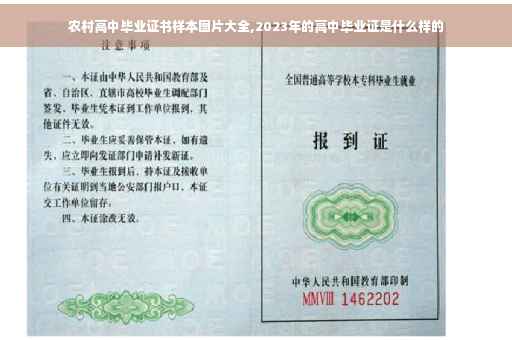农村高中毕业证书样本图片大全,2023年的高中毕业证是什么样的