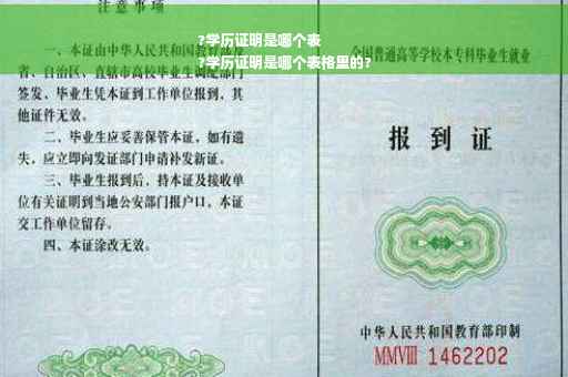 ?学历证明是哪个表
?学历证明是哪个表格里的?