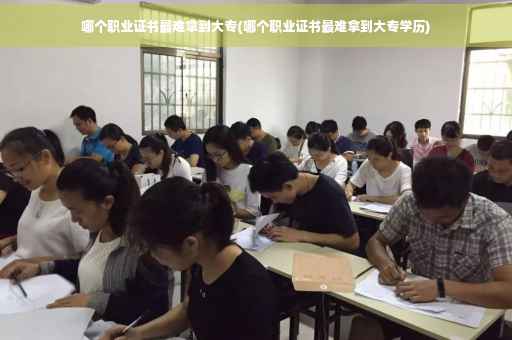 哪个职业证书最难拿到大专(哪个职业证书最难拿到大专学历)