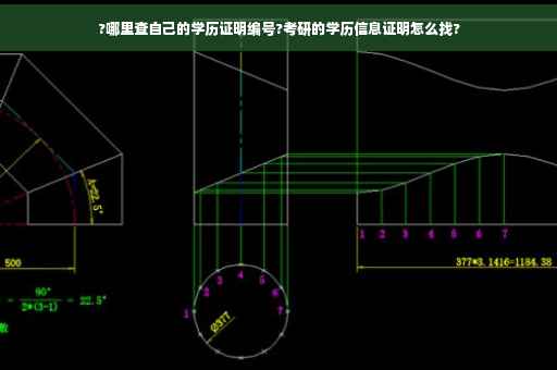?哪里查自己的学历证明编号?考研的学历信息证明怎么找?