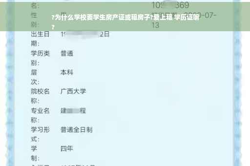?为什么学校要学生房产证或租房子?爱上租 学历证明
?