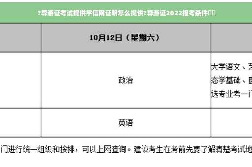 ?导游证考试提供学信网证明怎么提供?导游证2022报考条件⚡️