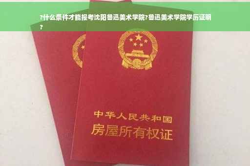 ?什么条件才能报考沈阳鲁迅美术学院?鲁迅美术学院学历证明
?
