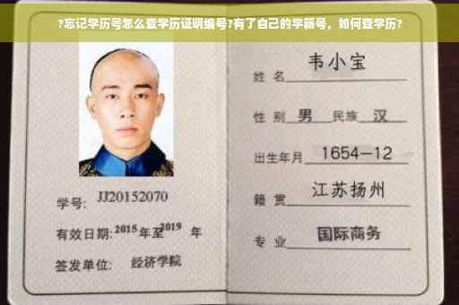 ?忘记学历号怎么查学历证明编号?有了自己的学籍号，如何查学历?