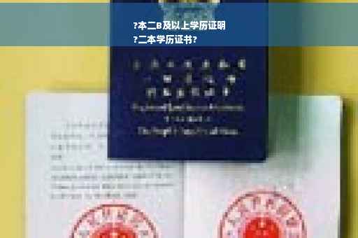 ?本二B及以上学历证明
?二本学历证书?
