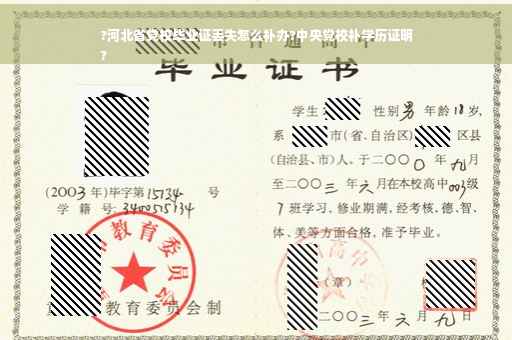 ?河北省党校毕业证丢失怎么补办?中央党校补学历证明
?