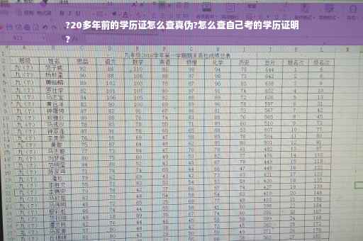 ?20多年前的学历证怎么查真伪?怎么查自己考的学历证明
?