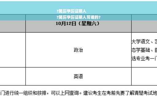 ?简历学历证明人
?简历学历证明人写谁的?