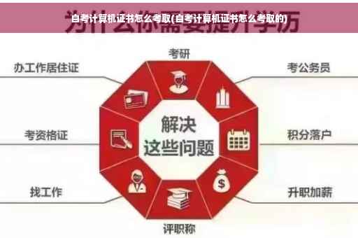 自考计算机证书怎么考取(自考计算机证书怎么考取的)