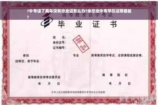 ?中专读了两年没有毕业证怎么办?未毕业中专学历证明模板
?