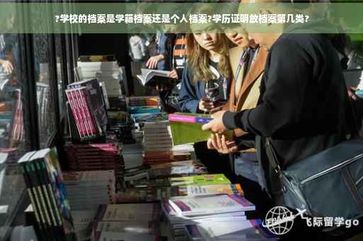 ?学校的档案是学籍档案还是个人档案?学历证明放档案第几类?