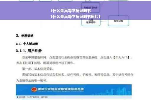?什么是高等学历证明书
?什么是高等学历证明书图片?