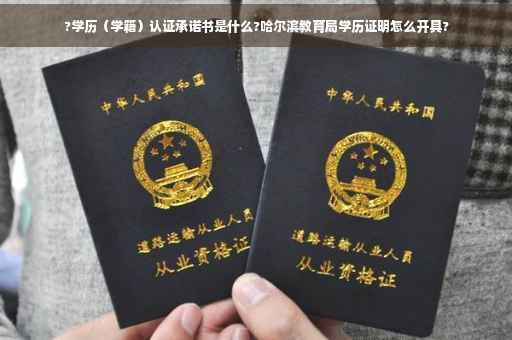 ?学历（学籍）认证承诺书是什么?哈尔滨教育局学历证明怎么开具?
