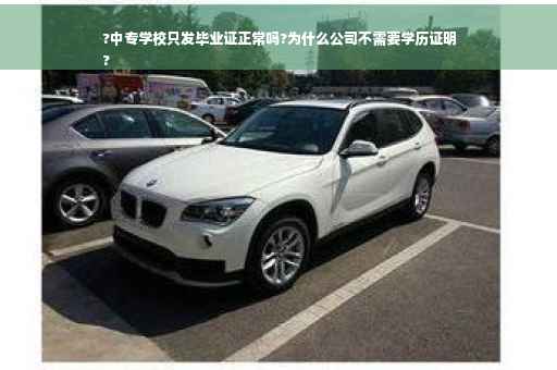 ?中专学校只发毕业证正常吗?为什么公司不需要学历证明
?