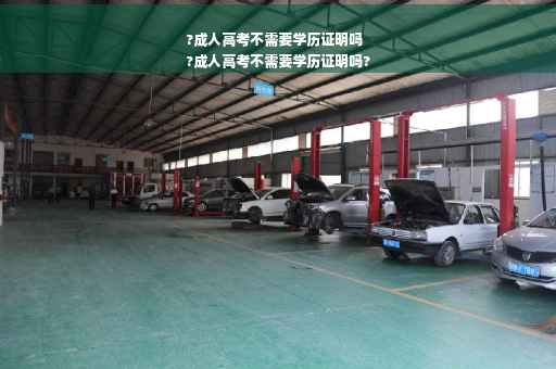 ?成人高考不需要学历证明吗
?成人高考不需要学历证明吗?