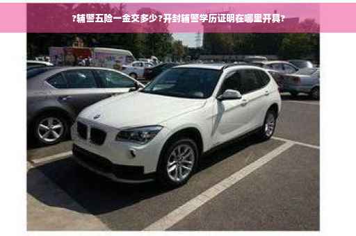 ?辅警五险一金交多少?开封辅警学历证明在哪里开具?