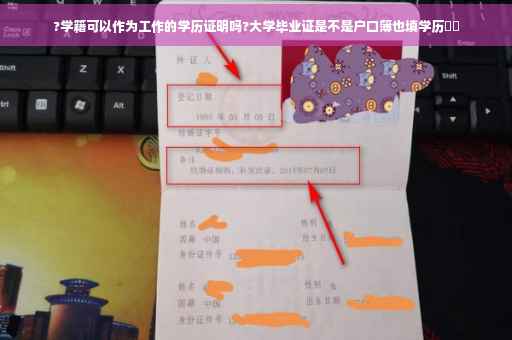 ?学籍可以作为工作的学历证明吗?大学毕业证是不是户口簿也填学历⚡️