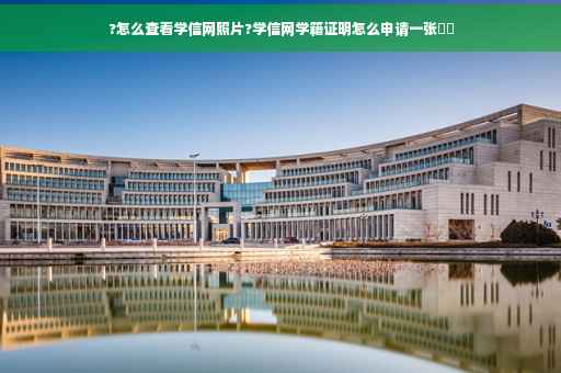 ?怎么查看学信网照片?学信网学籍证明怎么申请一张⚡️