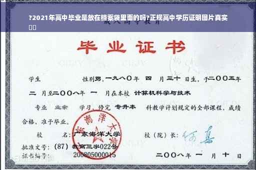 ?2021年高中毕业是放在档案袋里面的吗?正规高中学历证明图片真实
⚡️